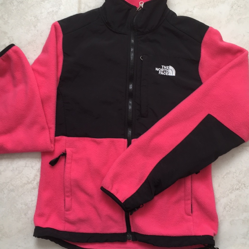 PINK THE NORTH FACE FLEECE JACKET